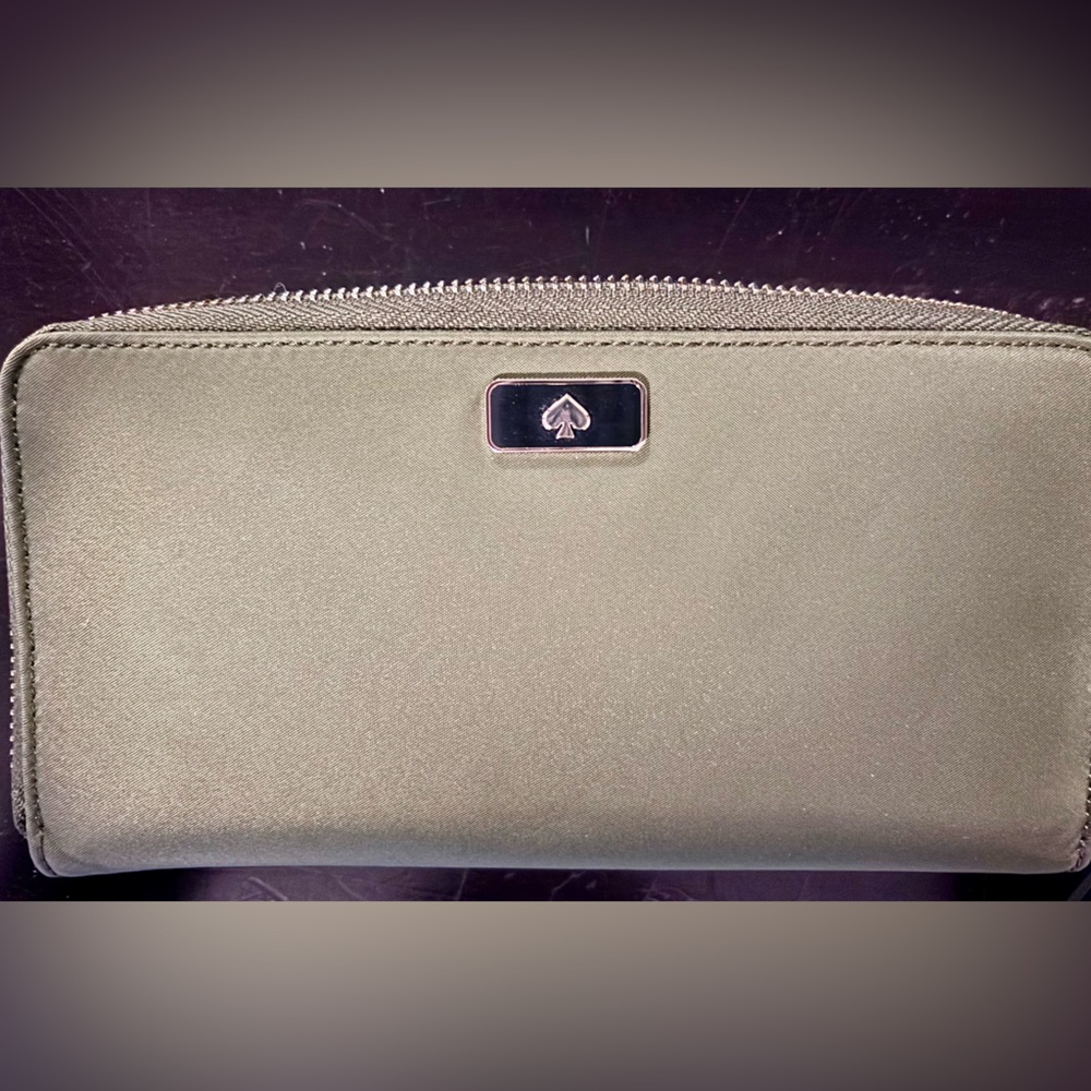 Kate Spade wallet.  Olive green.